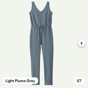 Patagonia Women's Small Grey Blue Jumpsuit Romper One-Piece